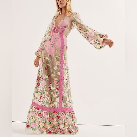 For Love & Lemons - Luna Maxi Dress/Size XS - Picture 1 of 11